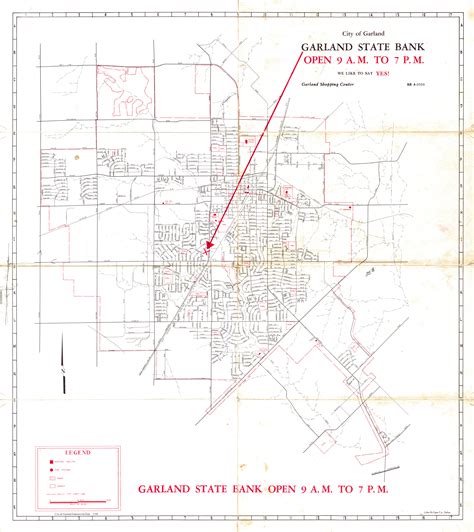 Garland Landmark Society Garland State Bank City Street Map March