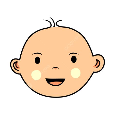 Ilustração Vector Bonito Da Face Do Bebé Png Fofa Bebê Rosto Imagem