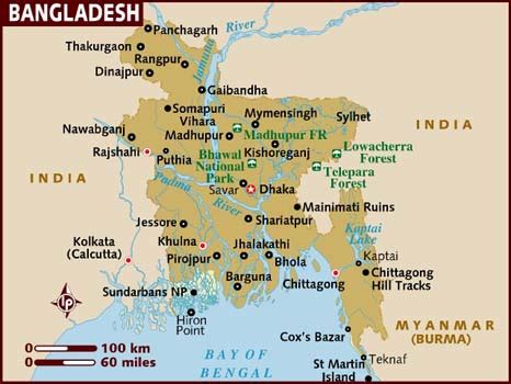 Bangladesh Map Political Regional Maps Of Asia Regional Political City