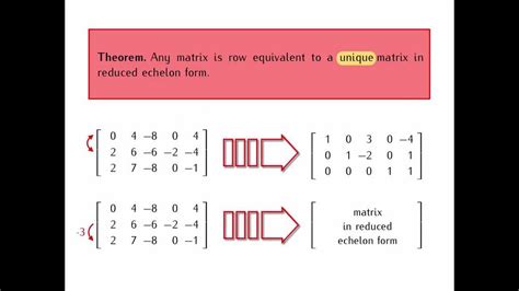 01 7 Row Equivalence Of Matrices Youtube