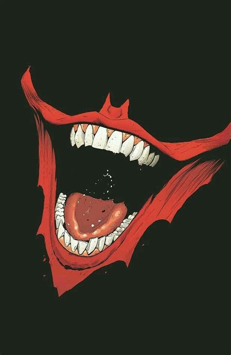 The Jokers Laughing Mouth † Joker Art Batman Art Comic Art