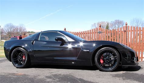 C6 Corvette 2005 2013 Z06 Style Gloss Black Wheel Set 18x9519x12