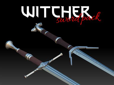 3d File Witcher Sword Pack Steel And Silver 3d Print Model 🗡️・template