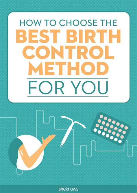 All Your Birth Control Options Explained In Handy Chart SheKnows