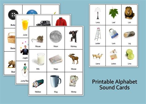 Printable Alphabet Sound Cards Alphabet Sounds Sound Card Sound