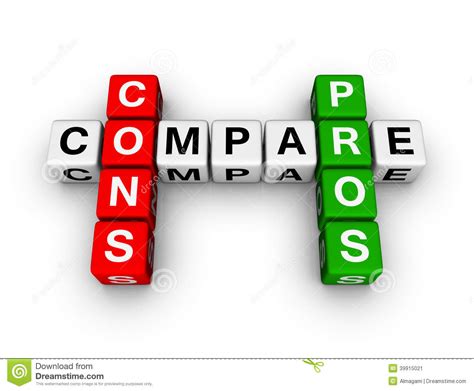 Pros And Cons Stock Illustration Image 39915021