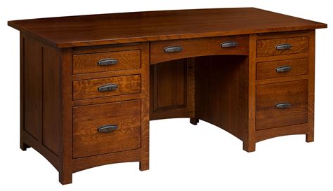 Oakwood Desk Amish Solid Wood Desks Kvadro Furniture