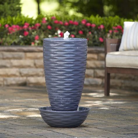 Welcome to lowe's garden center! Shop Garden Treasures Contemporary Fountain at Lowes.com 149.00 27H Ceramic | Yard water ...