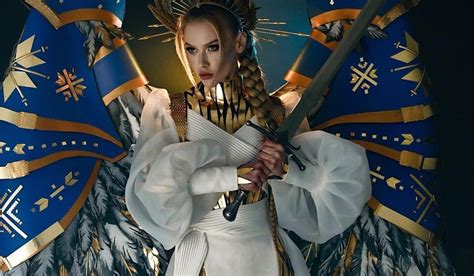 ukraine s viktoria apanasenko reveals national costume for 71st miss universe