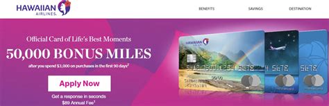 Jul 02, 2021 · partnered with many of the world's leading travel brands including hawaiian airlines, jetblue, princess cruises and wyndham, barclays offers premium travel rewards. BarclayCard Hawaiian Airlines Credit Card, 50K Miles Bonus With $3K Spending - Miles to Memories