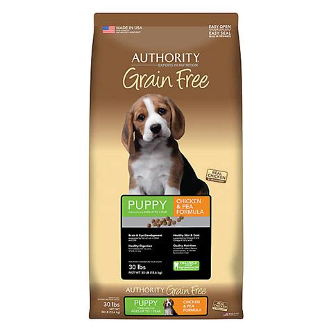 Think about these options for a moment: Authority® Grain Free Puppy Food - Chicken & Pea | dog Dry ...