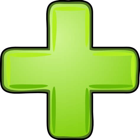 Plus Icon Green Clip Art At Vector Clip Art Online Royalty