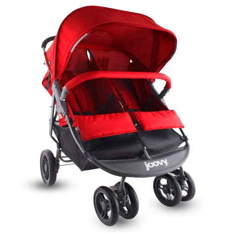 Joovy Scooterx2 Double Stroller Solid Print Red