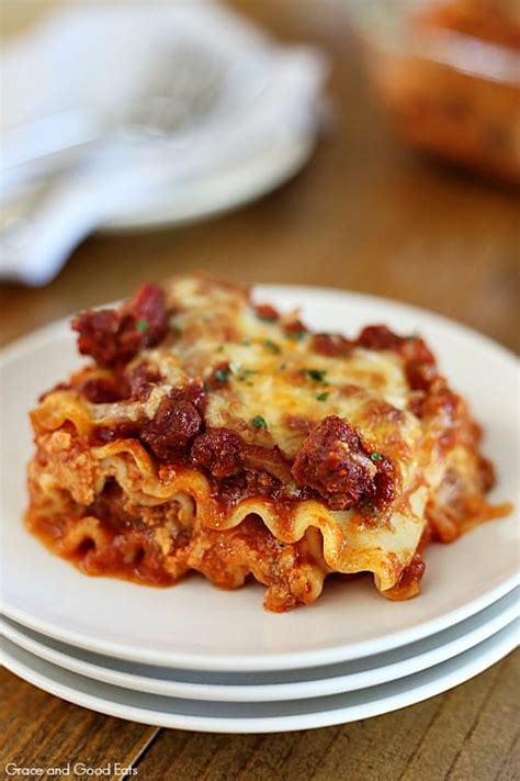 Creamy Lasagna Without Ricotta Cheese Grace And Good Eats