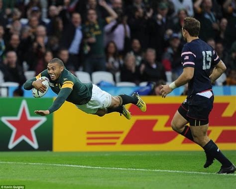 Byran Habana Scored A Hat Trick Of Tries To Equal Jonah Lomus Rugby World Cup Record In South
