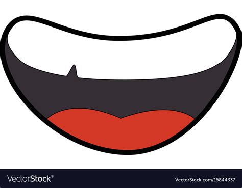 Outlined Cartoon Mouths Royalty Free Vector Image D00