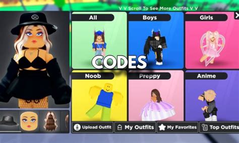 Avatar Outfit Creator Codes Roblox March 2024