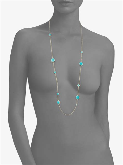 Ippolita Turquoise K Yellow Gold Necklace In Metallic Lyst