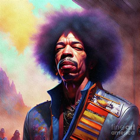 Jimi Hendrix Music Star Painting By John Springfield Pixels