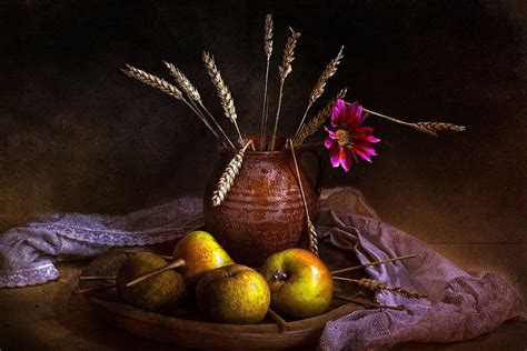 1080p Free Download Style Still Life Vintage Fruit Painting Art