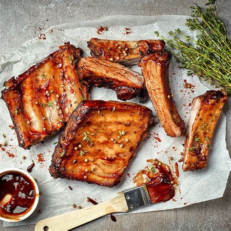 Recette Travers de porc au miel et sauce barbecue