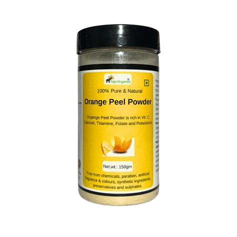 Orange Peel Powder 150gms Herbal Powder Tejaorganics