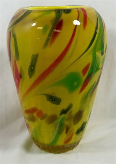 Sold Price Vintage Murano Multi Color Swirl Vase November 5 0115 6 30 Pm Est Murano Color