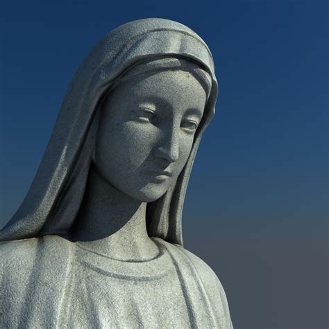 Estatua De La Virgen María Modelo 3d 149 Fbx Obj Ztl Max Free3d