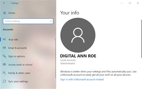 How To Switch To A Windows 10 Local Account From A Microsoft One