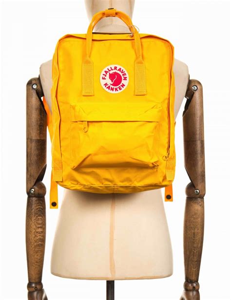Fjallraven Kanken Classic Backpack Warm Yellow Accessories From Fat