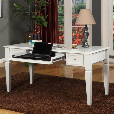 Boca 60 Writing Desk With Drop Front Keyboard Drawer And 2 Task