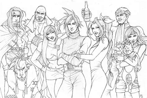 Check spelling or type a new query. Final Fantasy 7 Coloring Pages - Coloring Home