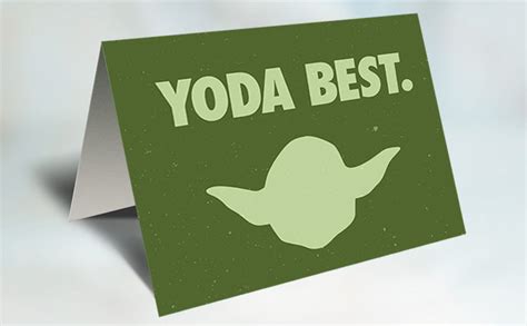 Star Wars Yoda Card Printable Etsy