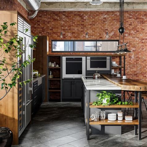 Here they chose a popping sea green which is lovely in combination with the exposed brick walls. SA Decor & Design | Style Your Kitchen with Exposed Face Brick