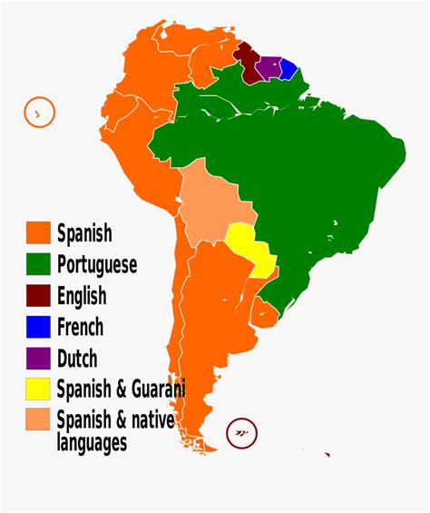 South America Spanish Speaking Countries Map