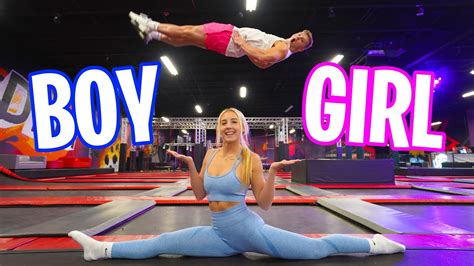 Boy Vs Girl Gymnastics And Strength Challenge Youtube