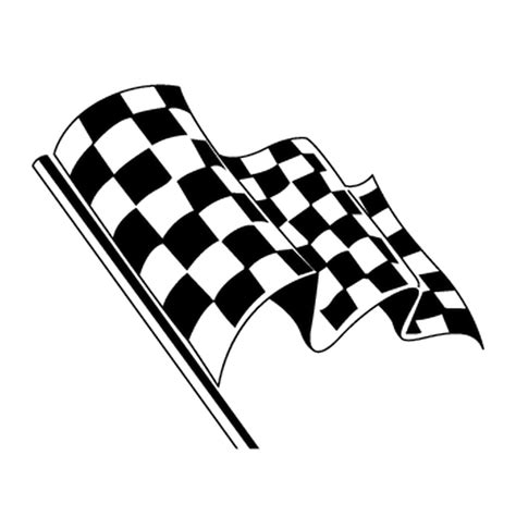 Sticker Drapeau Course Race Flag