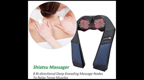 Shiatsu Neck And Shoulder Massager Eashuhe Emk 150a With Heat Deep