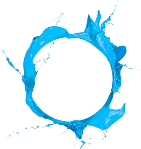  Royalty Free Circle Paint Blue Clip Art Blue Paint Splash Png