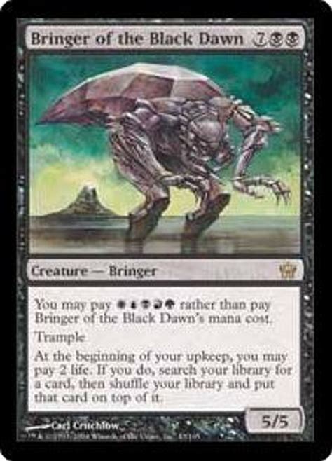 Magic The Gathering Fifth Dawn Single Card Rare Bringer Of The Black Dawn 43 Toywiz