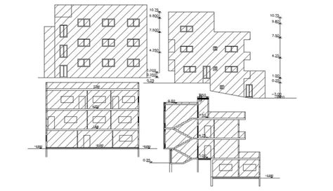 An Architectural Drawing Shows The Floor Plan For A Two Story Building