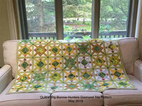 Diamond Tile With Sashing Diamond Tile Quilt Blocks Quilts