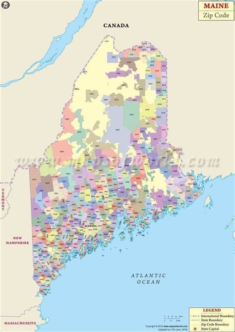 Maine Zip Code Map Maine Postal Code Maps Maker Postal Code Map