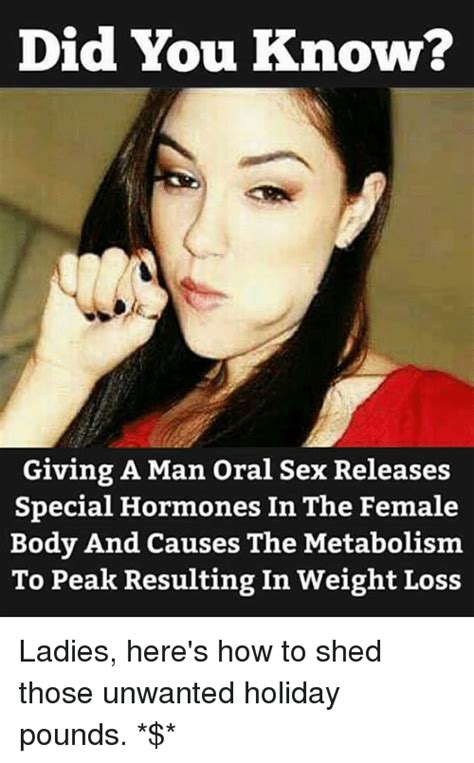 Did You Know Giving A Man Oral Sex Releases Special Hormones In The