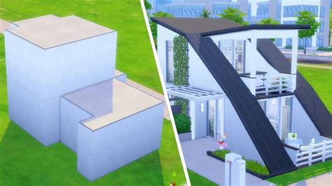 I Turned This Box Into A Modern Tiny House In The Sims 4 Shell