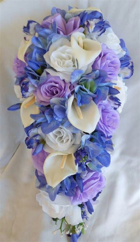 Bouquet En Cascade Lavender Bridal Bouquet Hydrangea Bouquet Wedding