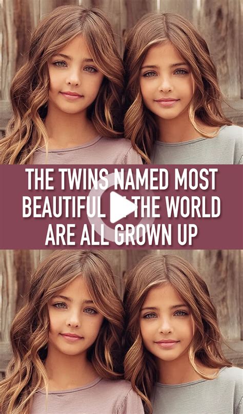 ツインズは最も美しいでザ・ワールド・されているすべての名前付き育っ Hair Styles Twin Names Medium Length Hair Styles
