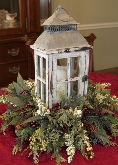 Winter Lantern Centerpiece By Linda Rosia Christmas Centerpieces Diy
