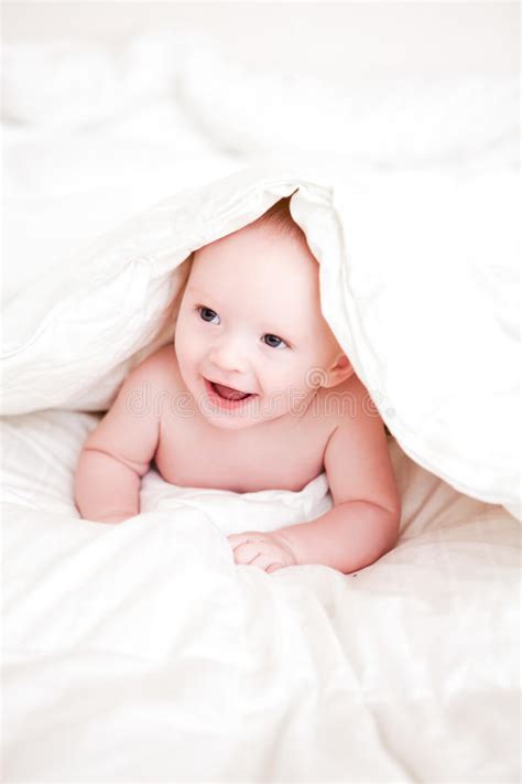 Baby In A Blanket Stock Image Image Of Baby Smiling 57917405