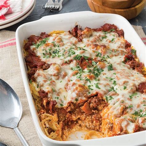 This cheesy chicken casserole from paula deen is a perfect weeknight dinner for the whole family because it's super easy to make and its creamy cheesiness is what the whole family craves, so whip it up tonight! Baked Spaghetti - Paula Deen Magazine | Recipe | Baked ...